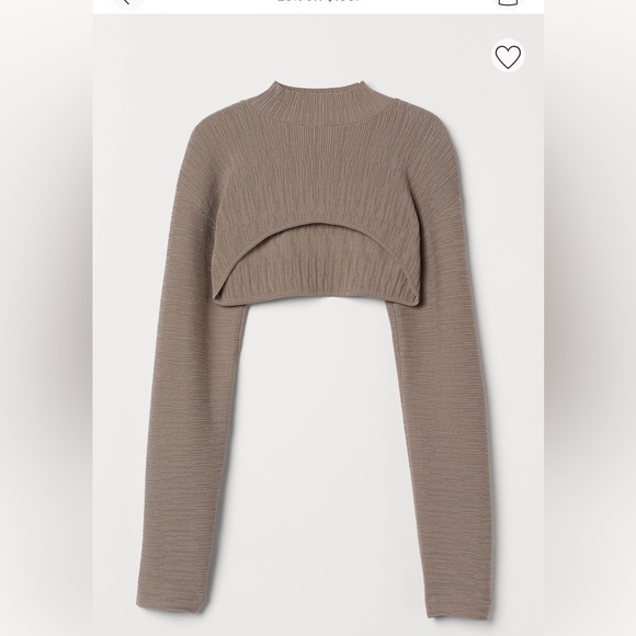 H&M 2-piece set NWT. Knit dress with bolero. Size S. Taupe colour. - Picture 4 of 8